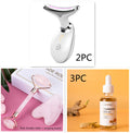 EMS Thermal Neck Lifting and Tighten Massager Electric Microcurrent Wrinkle Remover LED Photon Face Beauty Device for Woman