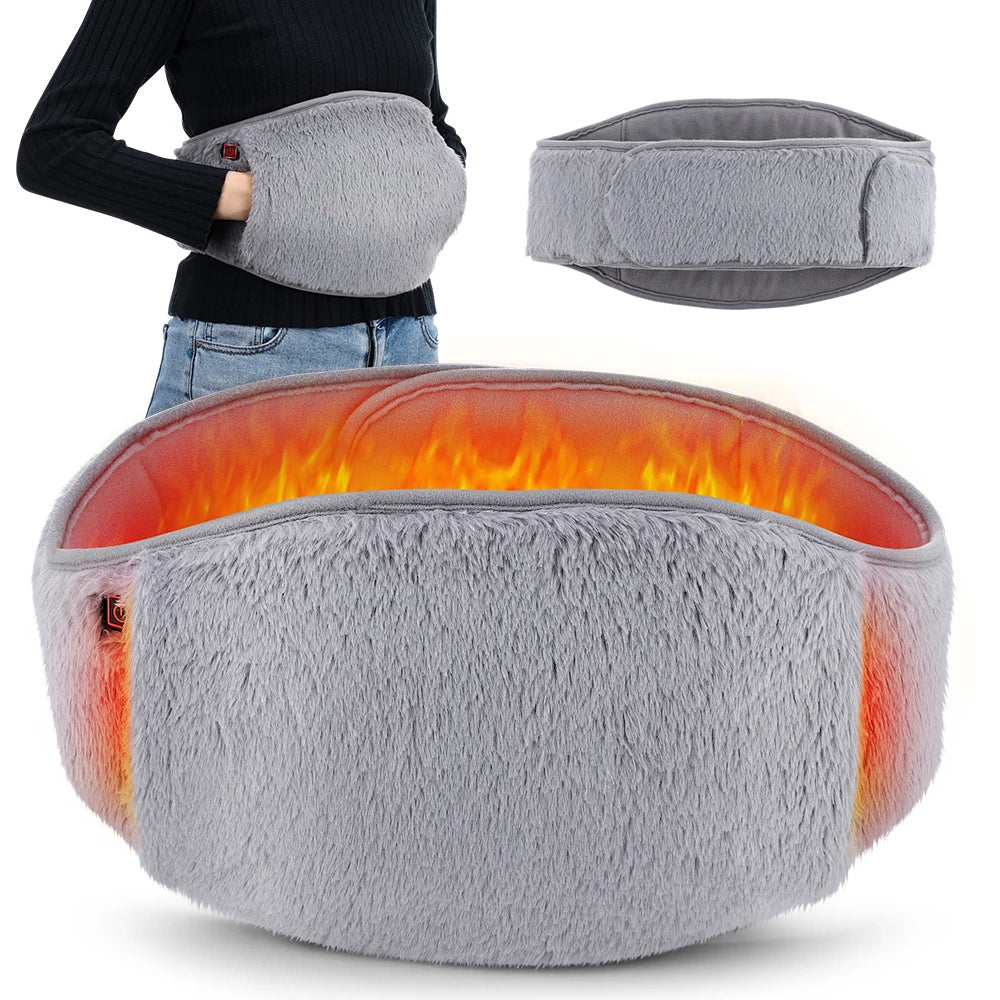Uterus Warming Belt Electric 65℃ Heated Waist Warmer 3 Levels Cold Protection Artifact Graphene Heating Rechargeable Hand Warmer