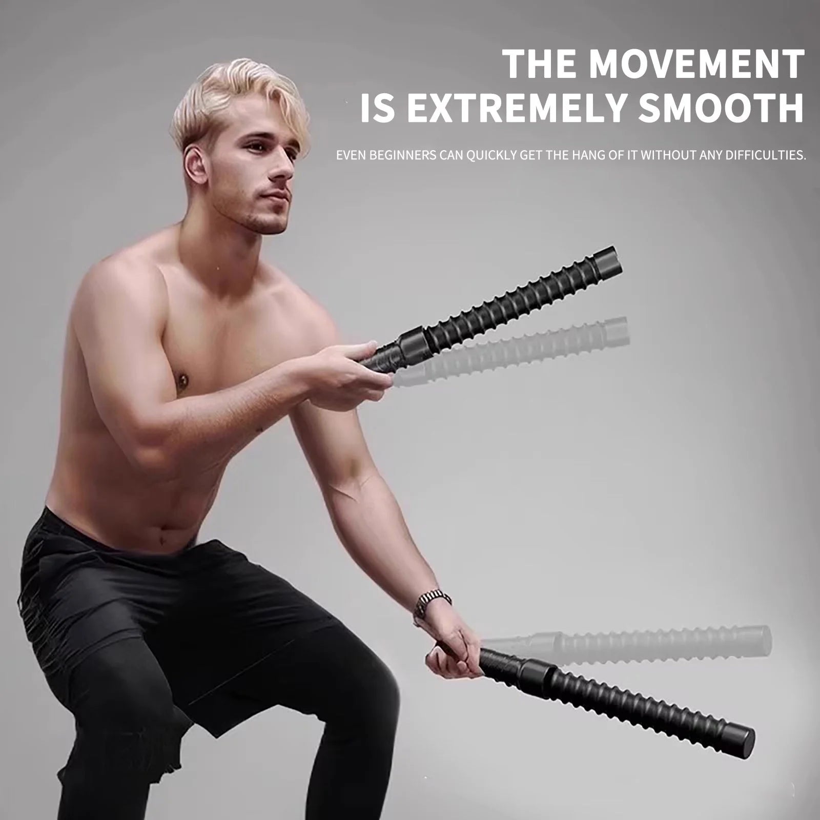 Cordless Battle Rope for Home Gym Fitness Strength Training Physical Exercise and Muscle Building Needs
