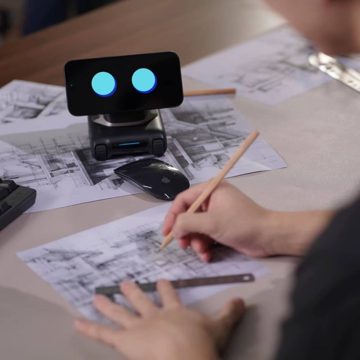 Smart Ai Looi Robot Electronic Desktop Move Transforming Mobile for Iphone/Android Phones into Intelligent Automation Robots - Lowlight Labs